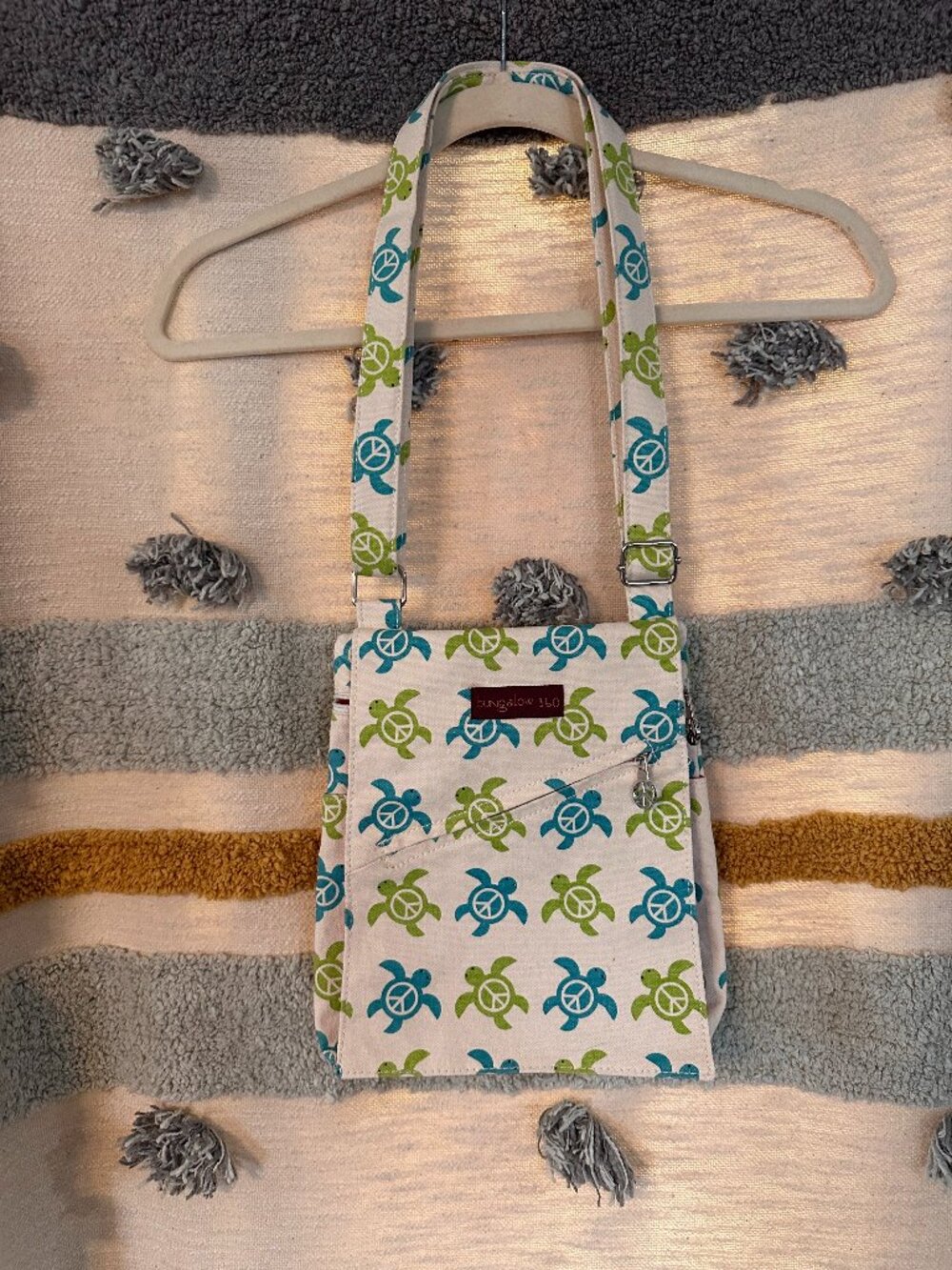 bungalow360  Small Messenger Bag Sea Turtle
